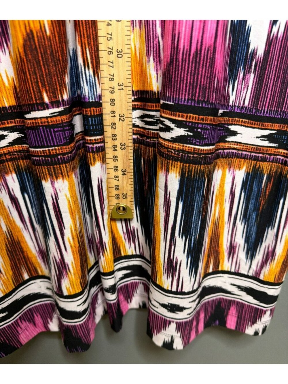 Chico's Women's 3 16/18 XL Geometric V-Neck Sleeveless Empire Waist Maxi Dress S - Picture 7 of 8